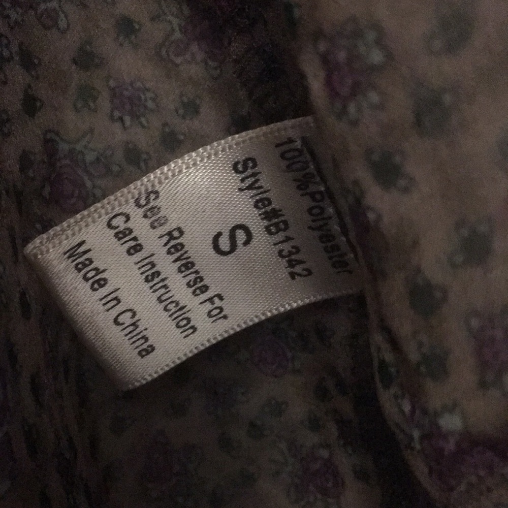 Blue bird button front shirt ** see pic 8 - Picture 6 of 8